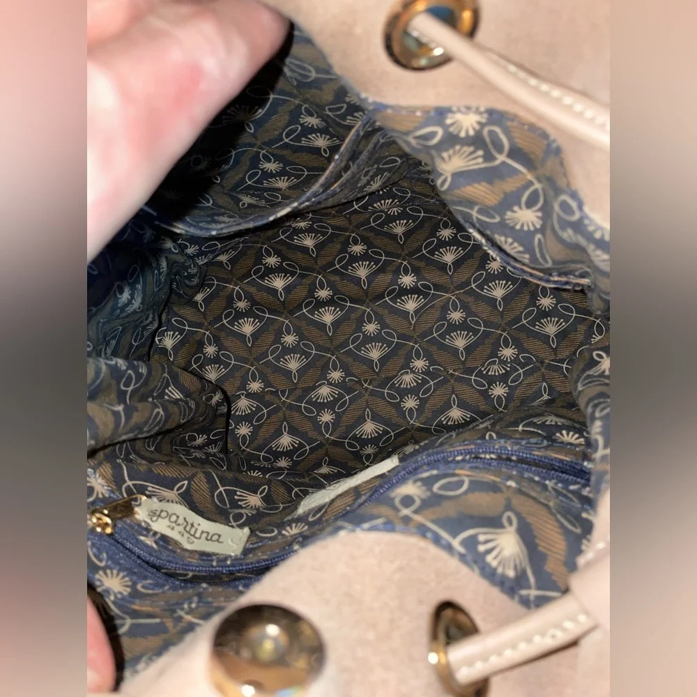 Spartina Tan Suede Harper Hobo Bag